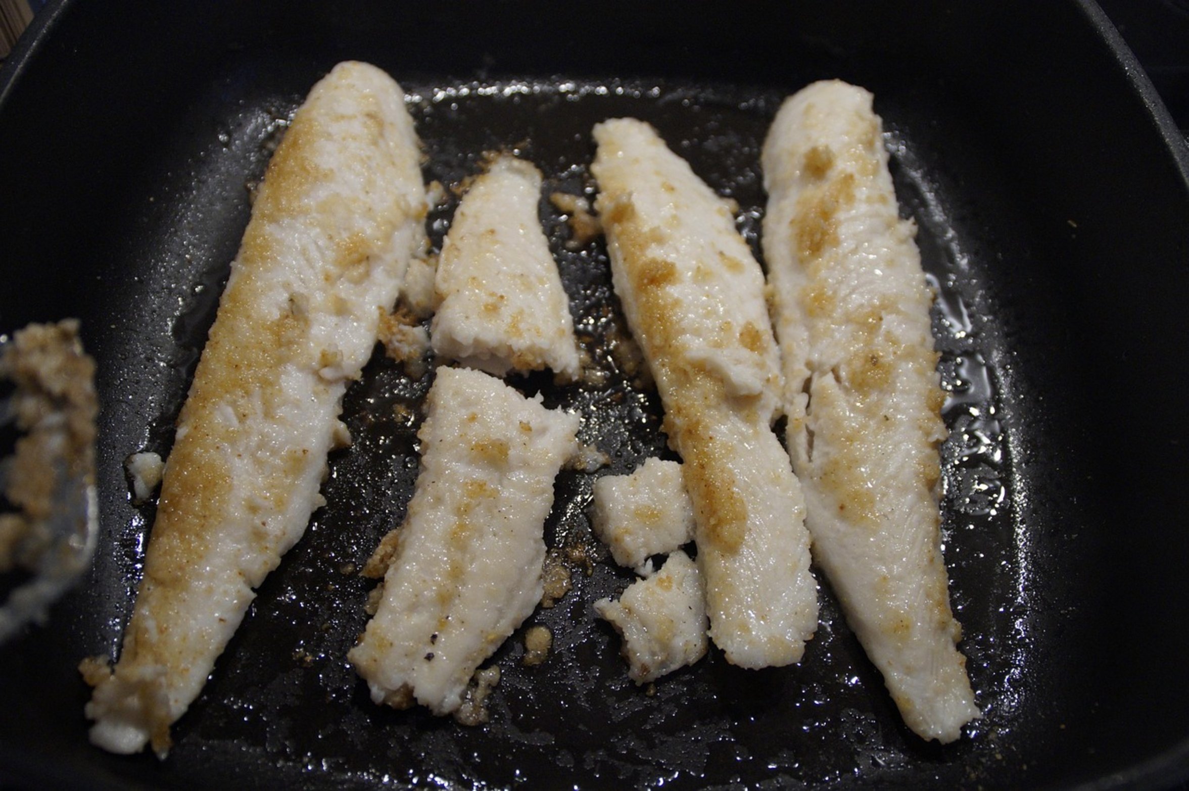 fish fillets in pan fish fillets in pan