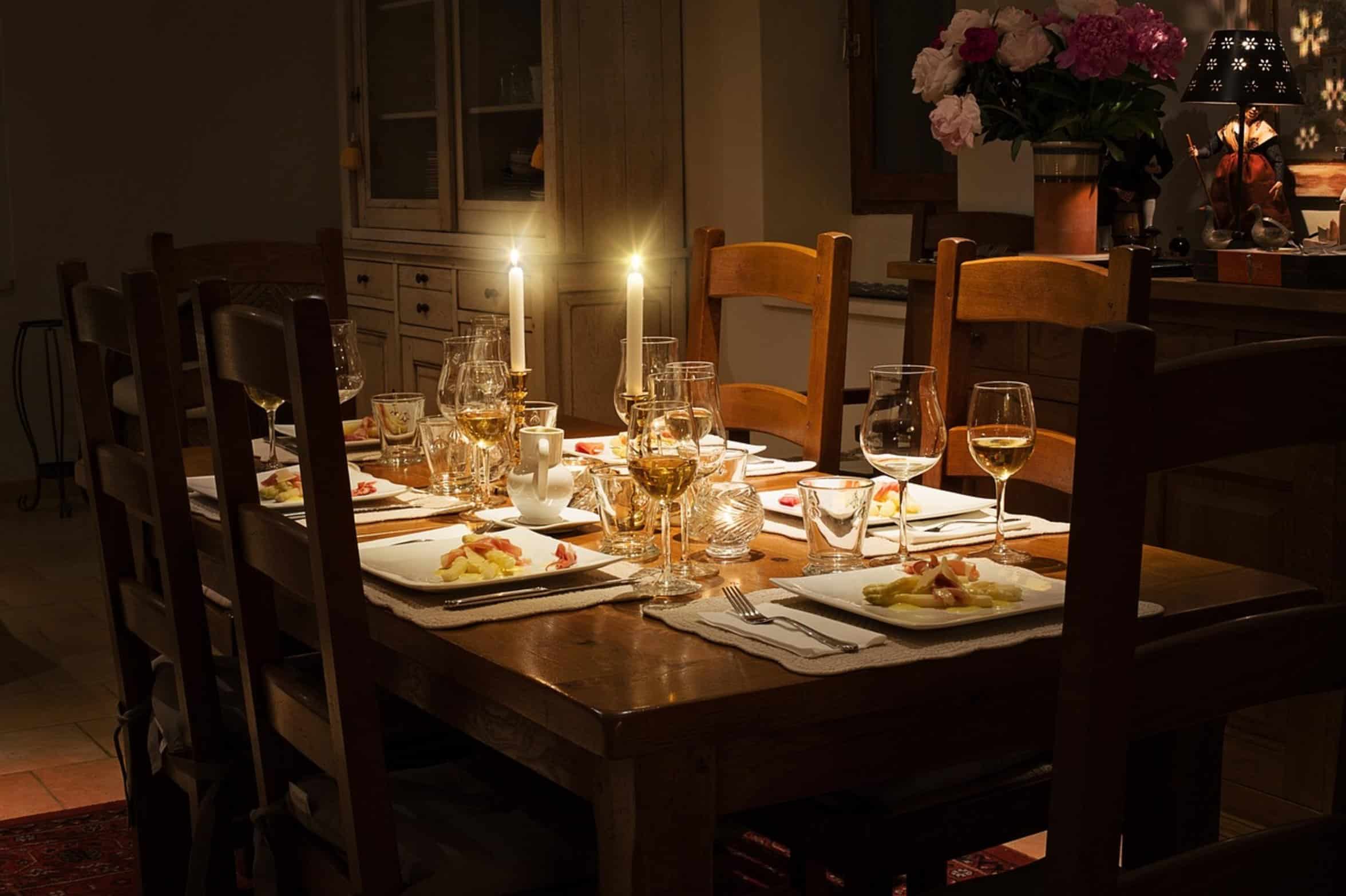 shabbat dinner table shabbat dinner table